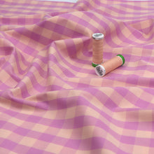 Yarn Dyed Cotton - Pink + Peach Gingham