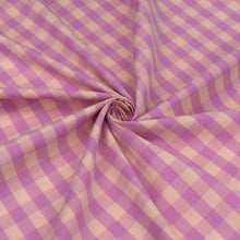 Yarn Dyed Cotton - Pink + Peach Gingham