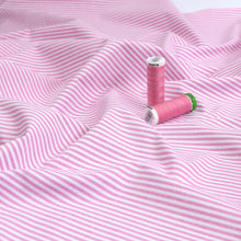 Yarn Dyed Cotton Stripe - Pink - END OF BOLT 61cm