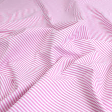 Yarn Dyed Cotton Stripe - Pink - END OF BOLT 61cm