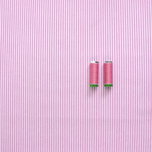Yarn Dyed Cotton Stripe - Pink - END OF BOLT 61cm