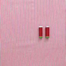 Yarn Dyed Cotton Stripe - Red