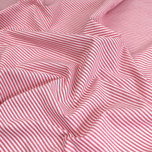 Yarn Dyed Cotton Stripe - Red