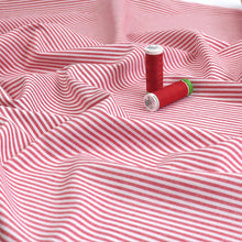 Yarn Dyed Cotton Stripe - Red