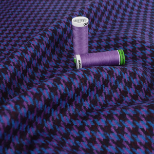 Deadstock Abraham Moon UK Wool - Purple + Blue