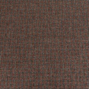 Deadstock Abraham Moon UK Wool - Walnut + Teal Check