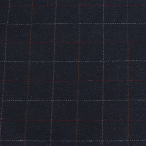 Deadstock Abraham Moon UK Wool - Blue Check