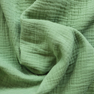 Cotton Double Gauze - Apple Green