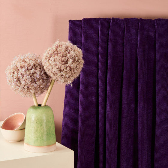 Cotton Bubble Corduroy - Atelier Brunette - Majestic Purple - END OF BOLT 106cm