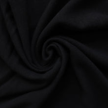 Viscose Linen Slub - Dark Charcoal Black