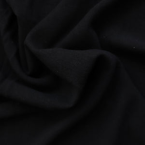 Viscose Linen Slub - Dark Charcoal Black