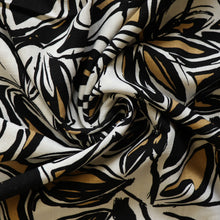 Viscose Linen - Abstract Foliage - END OF BOLT 34cm