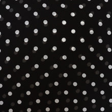 Black Polka Dot - Viscose Crepe Chiffon - Ex Designer Deadstock - END OF BOLT 148cm