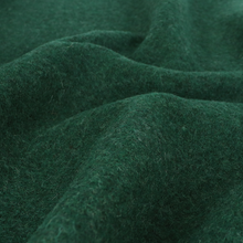 Boiled Wool Coating - Marled Forest Green