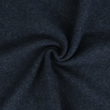 Boiled Wool Coating - Marled Navy Blue