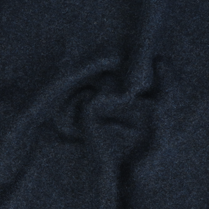Boiled Wool Coating - Marled Navy Blue