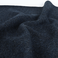 Boiled Wool Coating - Marled Navy Blue