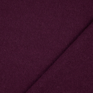 Boiled Wool Coating - Plum