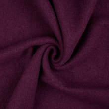 Boiled Wool Coating - Plum