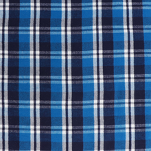Yarn Dyed Brushed Cotton - Blue Check