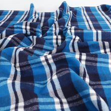 Yarn Dyed Brushed Cotton - Blue Check