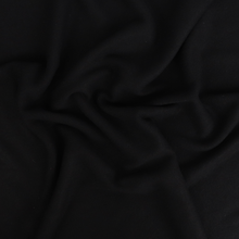 Brushed Ribbed Jersey Knit - Black