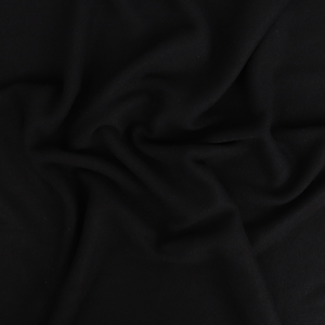 Brushed Ribbed Jersey Knit - Black