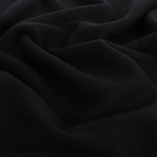 Brushed Ribbed Jersey Knit - Black
