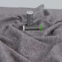 Brushed Ribbed Jersey Knit - Marled Grey