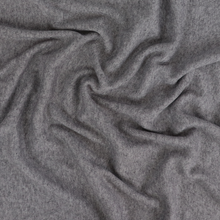 Brushed Ribbed Jersey Knit - Marled Grey
