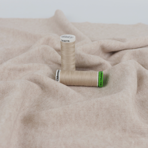 Brushed Ribbed Jersey Knit - Oatmeal