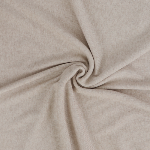 Brushed Ribbed Jersey Knit - Oatmeal