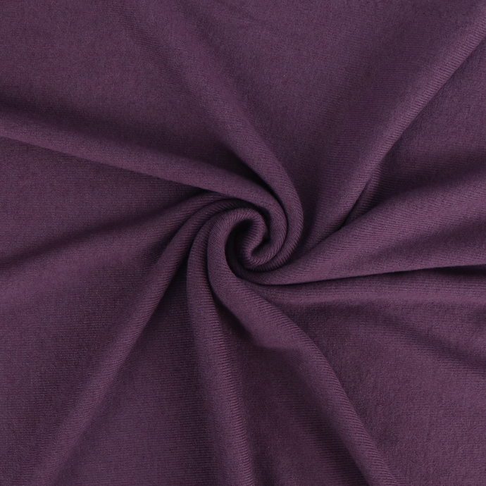 Brushed Ribbed Jersey Knit - Purple