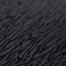 Burnout Stretch Velvet - Black Zebra