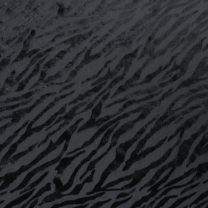 Burnout Stretch Velvet - Black Zebra