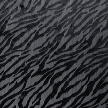 Burnout Stretch Velvet - Black Zebra