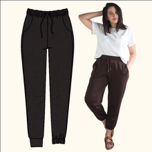 Cotton Sweatshirt Brushed Jersey - Espresso Brown