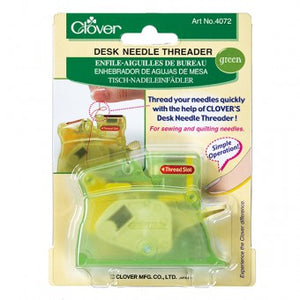 Desk Needle Threader - Clover - Pink & Green