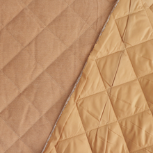 Quilted Corduroy Coating - Beige