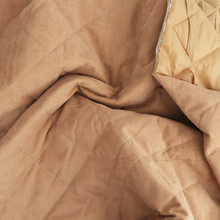 Quilted Corduroy Coating - Beige