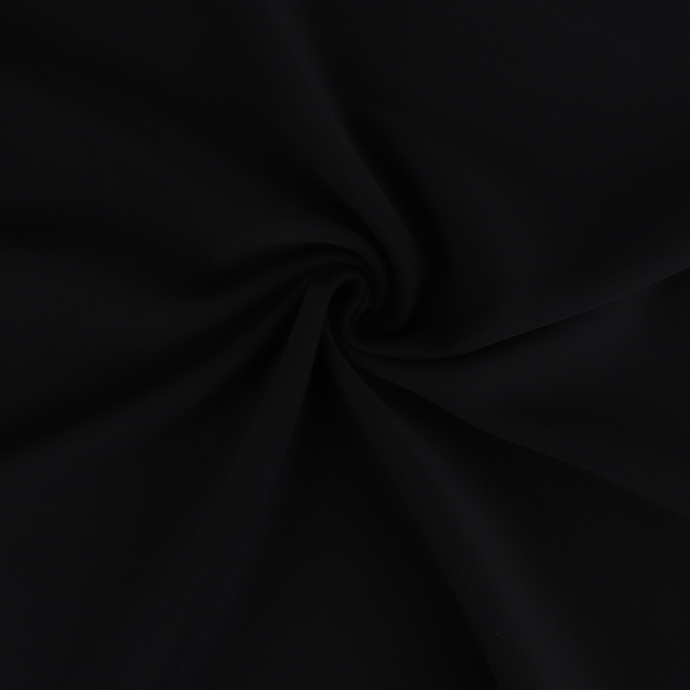 Cotton Blend Interlock - Black