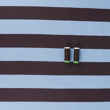 Cotton Canvas - Brown + Blue