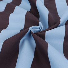 Cotton Canvas - Brown + Blue