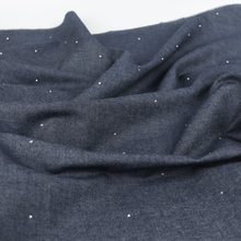 Cotton Chambray - Diamante Crystals