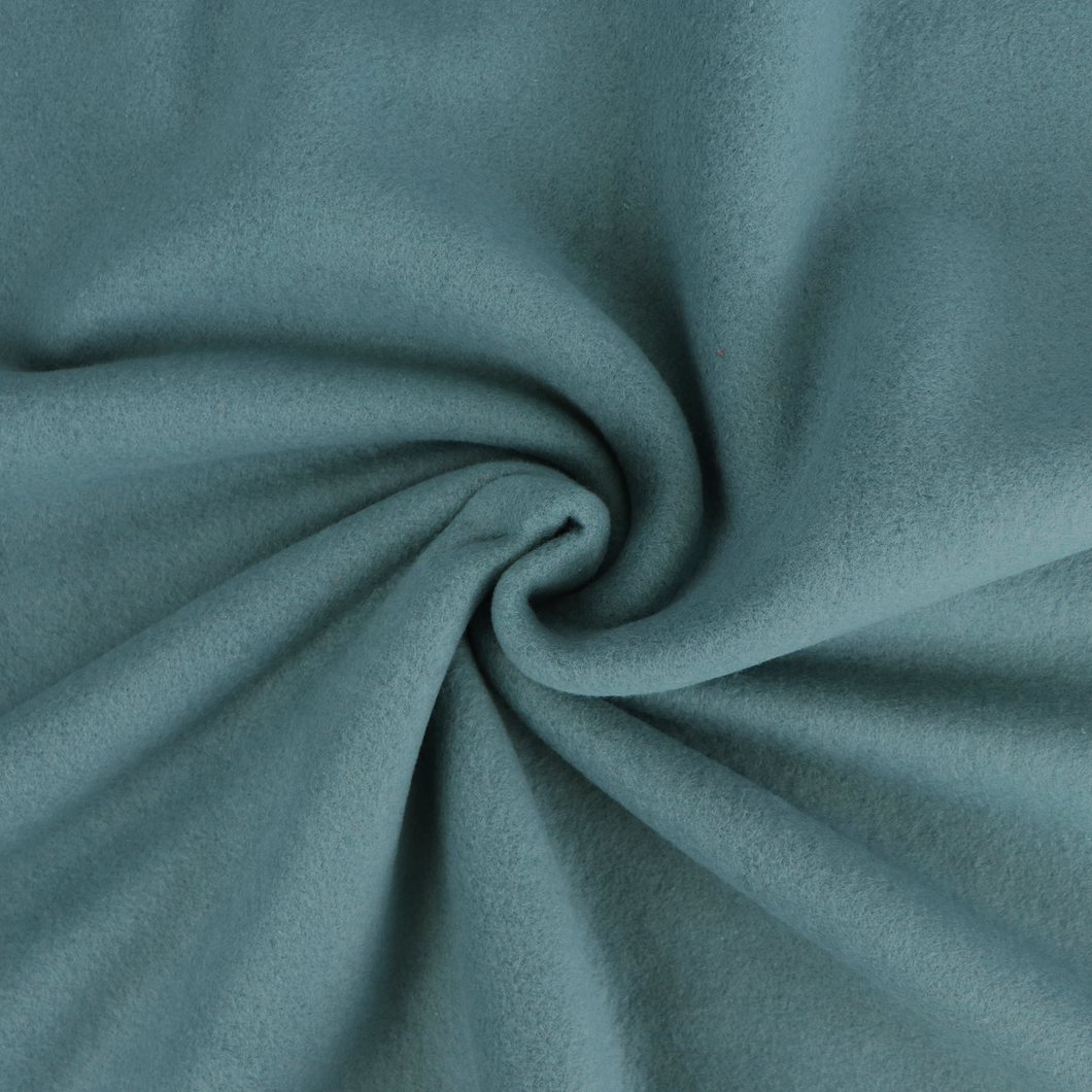 Cotton Fleece  - Dusky Blue