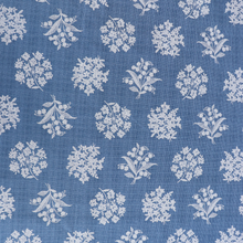 Cotton Poplin - Sevenberry Blue Gardens
