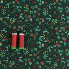 Cotton Poplin - Festive Holly