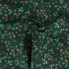 Cotton Poplin - Festive Holly