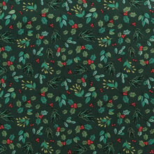 Cotton Poplin - Festive Holly