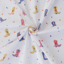 Cotton Poplin - Floral Cowboy Boots